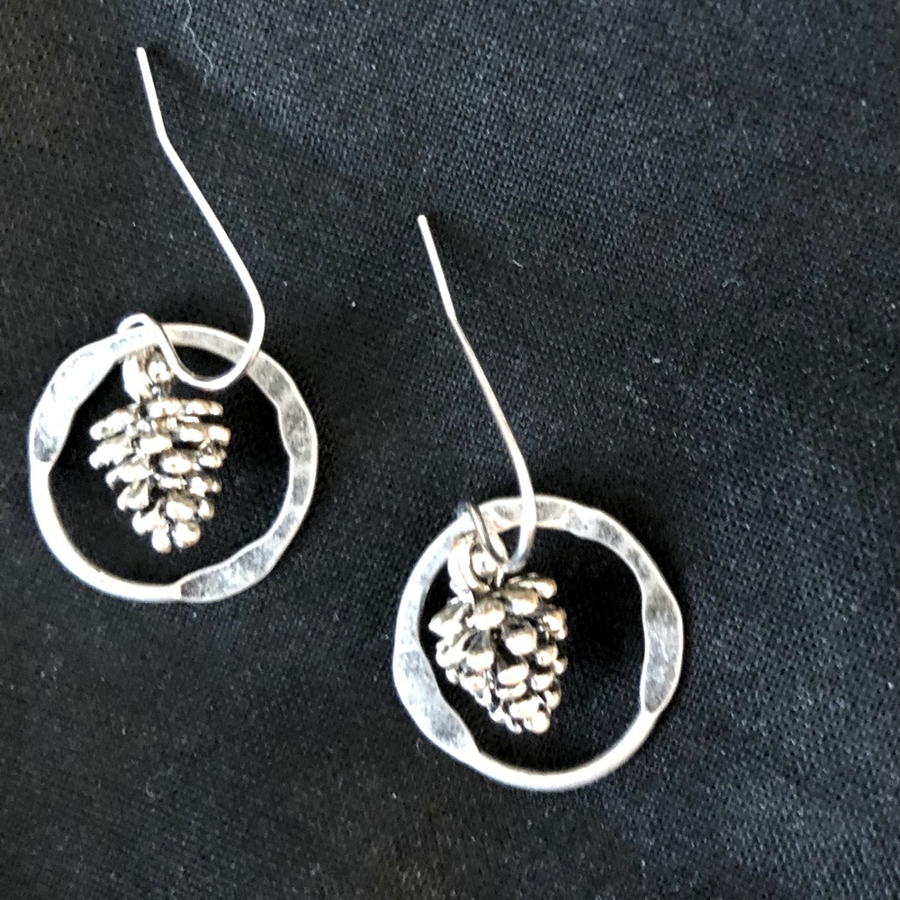 J.Jill small silver hoop earrings NWOT